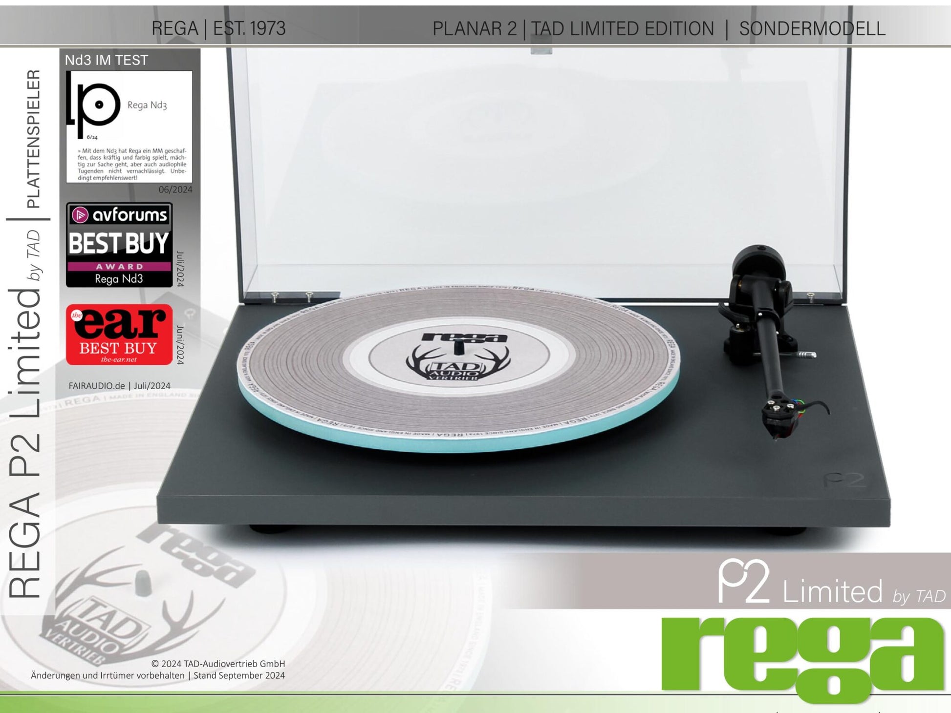 Rega Planar 2 TAD Sonderedition - Aktivstudio - High End Audio